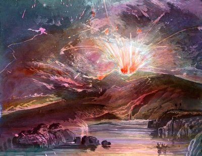 I april 1902 brød vulkanen Mount Pelee på øen Martinique ud af Unbekannter Künstler