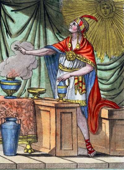 Inka-præst af Unbekannter Künstler