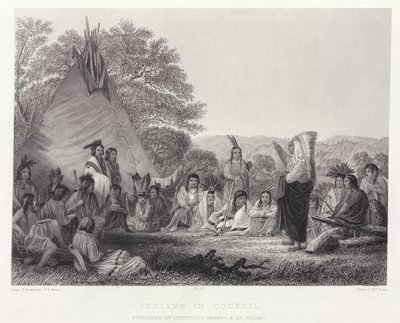 indianere i Council, Nordamerika af Unbekannt
