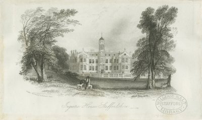 Ingestre Hall: Stålstik, 1. april 1841 af Unbekannt
