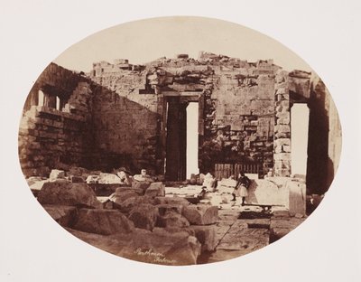 Parthenons indre, Athen, ca 1849 af Unbekannt