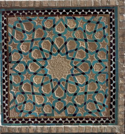 Islamisk kunst: udsigt over et indvendigt panel af Jameh af Unbekannt
