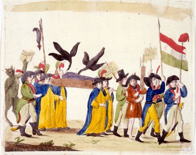 Italiensk illustration af den franske revolution 1795 af Unbekannter Künstler