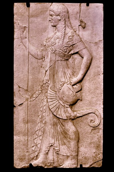Italien: Det arkæologiske sted Herculanum ved foden af Vesuve: Sacellum of the Four Gods af William M. Timlin