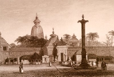 Jaganath-templet, Orissa, Indien (gravering) af Unbekannter Künstler