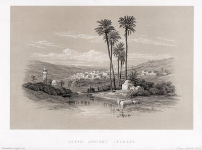 Jenin oldtidens Jezreel af Unbekannter Künstler