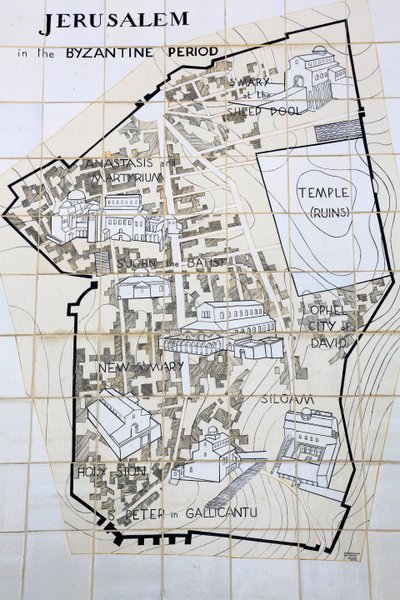 Jerusalem i den byzantinske periode, Jerusalem, Israel af Unbekannt