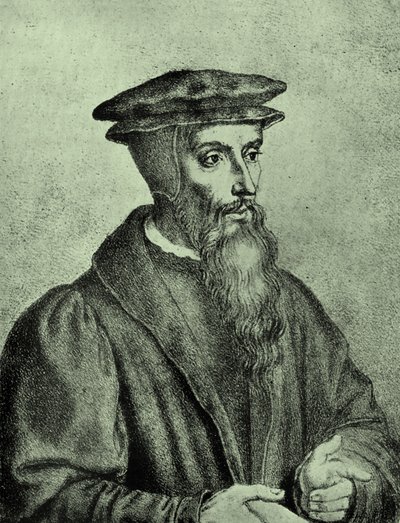 Johannes Calvin af Unbekannter Künstler