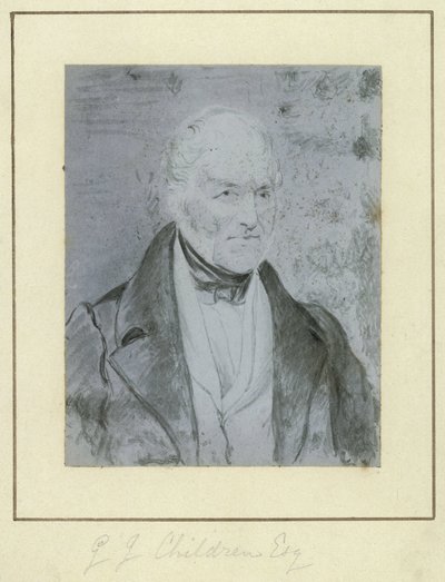 John George Children, engelsk videnskabsmand, c 1841 af Unbekannt