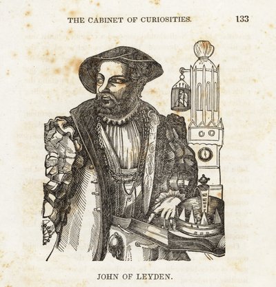John of Leiden, hollandsk anabaptistleder af Unbekannter Künstler