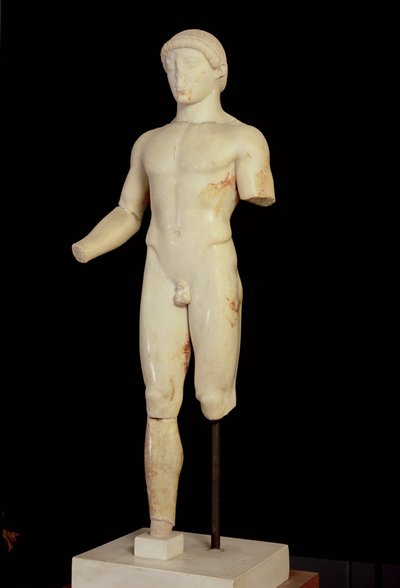 Kouros: den etbenede dreng (set forfra - se også 66079) af Unbekannt