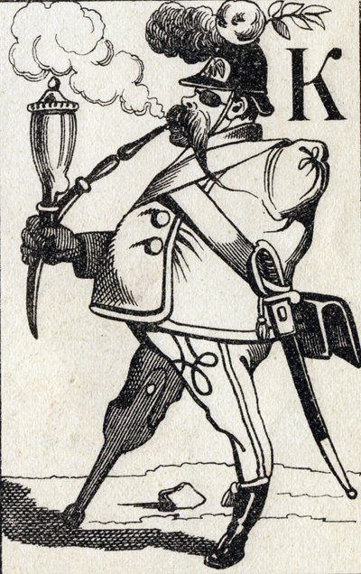Bogstav K Fritz Kreutzer. Indgravering i "ABC Les Images en Alphabet". Epinal billeddannelse. Pellerin og Cie, trykkeri-udgiver, Epinal, slutningen af 1800-tallet, ca. 1890. 10 sider. Mål: 19,5 x 13,5 cm af Unbekannt