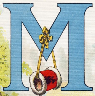 Bogstav M: ærmet. Indgravering i "ABC L