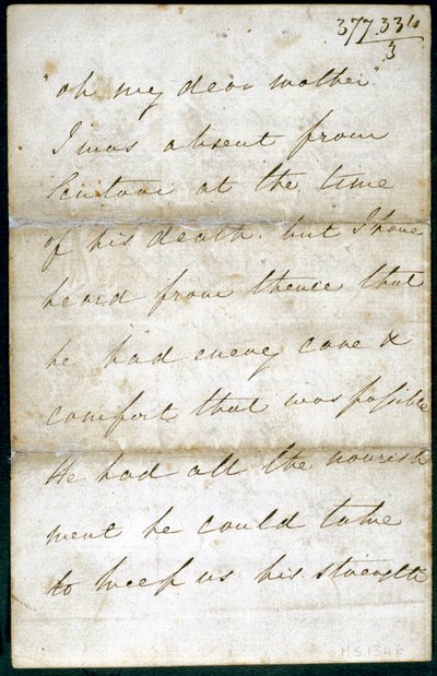 Brev fra Florence Nightingale, maj 1856 af Unbekannt