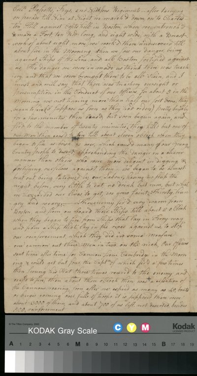 Brev fra Peter Brown til Sarah Brown, 25. juni 1775 (papir) af Unbekannter Künstler