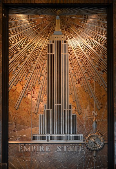 Nummerplade af Empire State Building, New York City, USA (foto) af Unbekannt