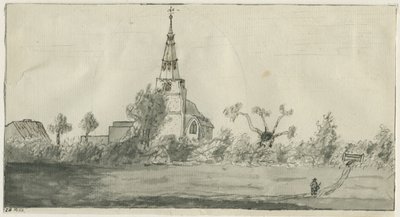 Lichfield - St. Michael "s Church: sepia wash drawing, nd [? Late 18th cent] dani af Unbekannt