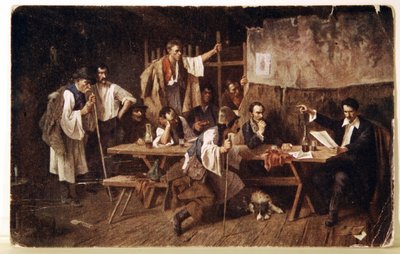 Litteratur. Den ungarske digter Petofi, ca. 1848 Postkort, Ungarn, ca. 1900 (postkort) af Unbekannter Künstler