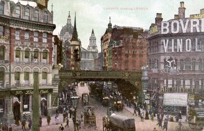 London - Ludgate Hill i City of London, begyndelsen af det 20. århundrede (postkort) af Unbekannter Künstler