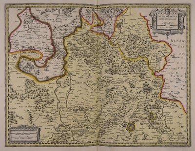 Lotharingia septentrionalis  Loraine omkring sept.ion af Unbekannter Künstler