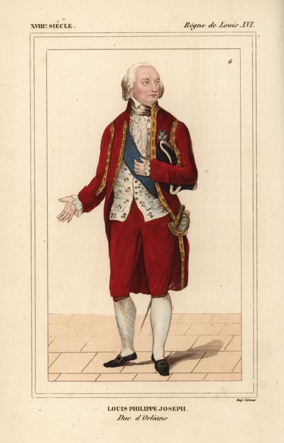 Louis Philippe Joseph, hertug af Orleans af Unbekannter Künstler