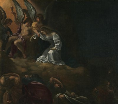 Ludovico Carracci - Oration i haven af Unbekannter Künstler