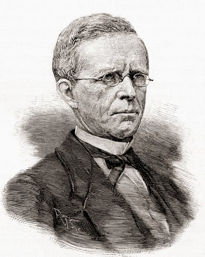 Lyman Trumbull, fra The Century Magazine, udgivet 1887 (gravering) af Unbekannter Künstler