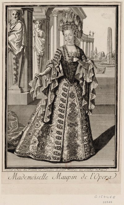 Mademoiselle Maupin på Operaen af Unbekannter Künstler