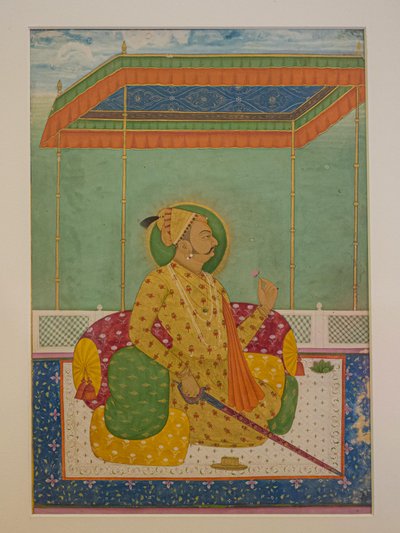 Maharaja Ajit Singh, Maleri, Mehrangarh Fort, Jodhpur, Rajasthan, Indien, Asien (foto) af Unbekannter Künstler