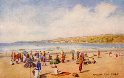Malabar Point, Bombay, Indien af Unbekannter Künstler