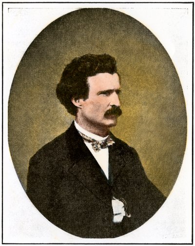 Mark Twain (1835-1910) som reporter i Virginia City, Nevada: Territorialt foretagende af Unbekannter Künstler