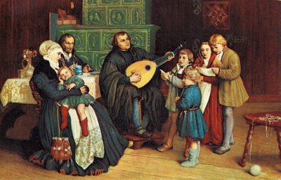 Martin Luther med sin af Unbekannter Künstler