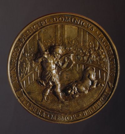 Medalje til minde om pesten opslugte Rom i årene 1656-1657 af William M. Timlin