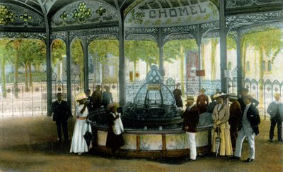 Medicin. Chomel-kilde i Vichy, Frankrig. Postkort, Frankrig, ca. 1900. af Unbekannter Künstler