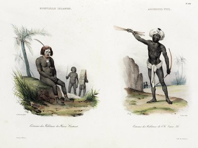 Mænd fra New Ireland og Fiji af Unbekannt