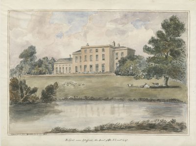 Milford House: vandfarvemaleri, 1848 af Unbekannt