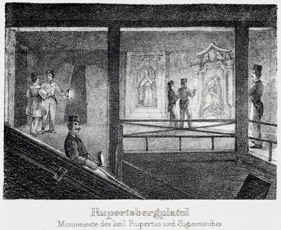 Saltmine: Monument af Saint Rupert og Saint Sigismund, i Durrnberg, Østrig af Unbekannt