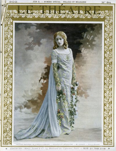 Miss Garden som Melisande af Unbekannter Künstler