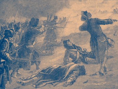 Montgomerys angreb på Lower Town, Quebec af Unbekannter Künstler
