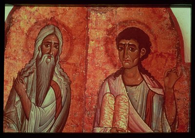 Moses med tabletterne i loven, 6. århundrede (fresko) af Unbekannter Künstler