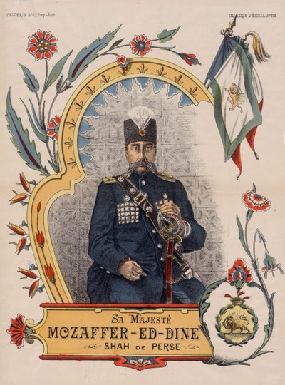 Mozzafar-al-Din Shah ow Mozzaffaredin Shah - Muzaffar ad-din Shah Qajar af Unbekannt