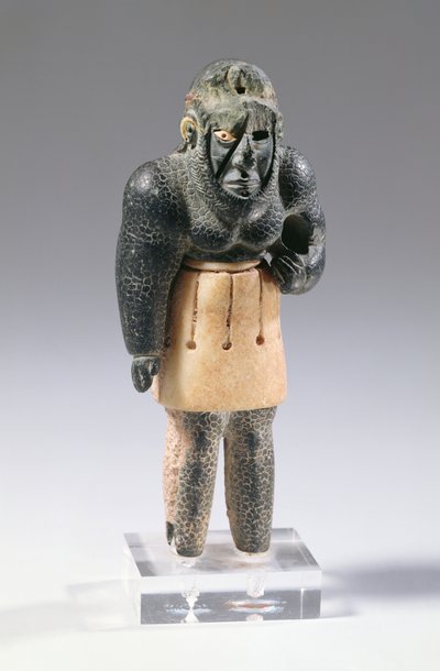 Bjergenes mytologiske geni, ca. 2200 f.Kr. (kalksten og klorit, diadem lavet af meteorisk jern) af Unbekannt