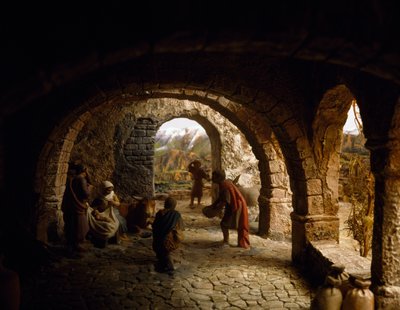 Nativity, Nativity Diorama, Spanien, 20. århundrede af William M. Timlin