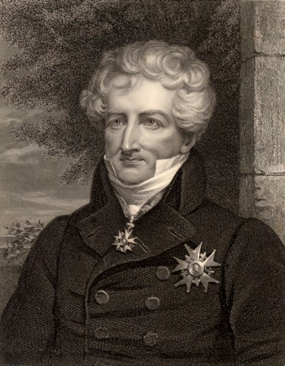 Naturforsker Georges Cuvier, Paris, Frankrig, ca. 1810 (s/h-billede) af Unbekannt