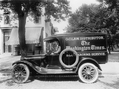 Newspaper Truck, USA, ca. 1919 (s/h-foto) af Unbekannt