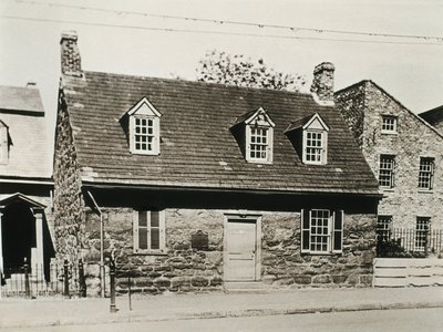 Old Stone House (1737) det ældste hus i Richmond (USA) omdannet i dag til et museum dedikeret til Edgar Allan POE (1809-1849), amerikansk forfatter af Unbekannt