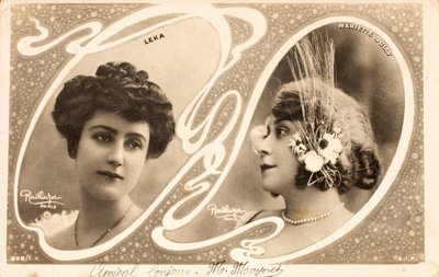 Gammelt postkort/Leka/Mariette Sully (1874-1940)/Skuespillerinde af William M. Timlin
