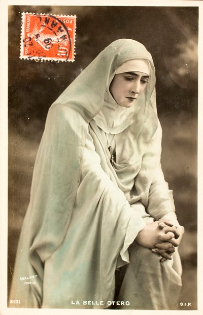 Gammelt postkort/Den smukke Otero (Caroline Otero af William M. Timlin