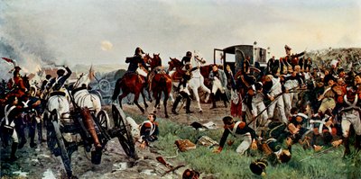 Om aftenen for slaget ved Waterloo af Unbekannter Künstler