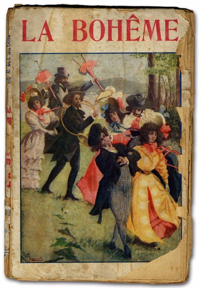Operalibretto til La Boheme af Giacomo Puccini. 1896 (print) af Unbekannter Künstler